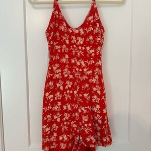 Twik Red Floral Jumpsuit